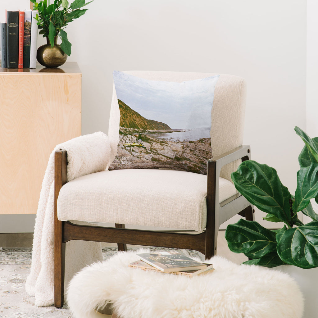 DENY Designs rocky beachside Throw Pillow