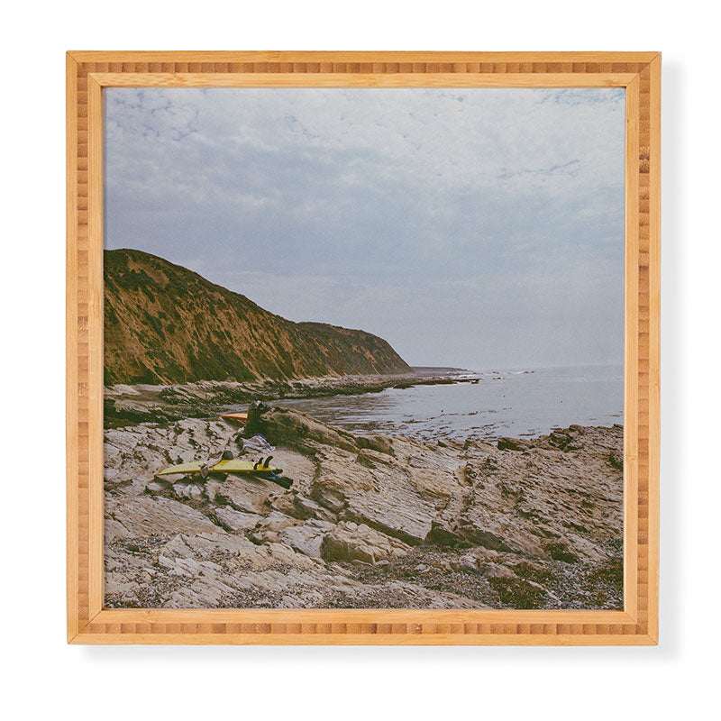 DENY Designs rocky beachside Framed Wall Art