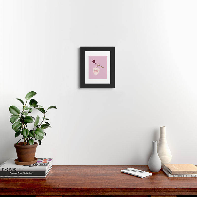 DENY Designs room key Framed Art Print