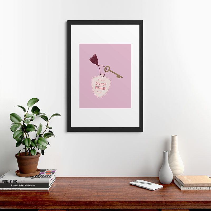 DENY Designs room key Framed Art Print