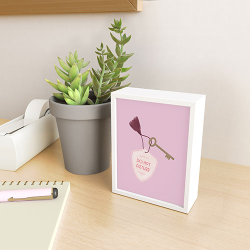 DENY Designs room key Framed Mini Art Print
