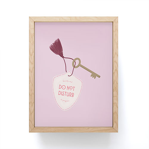 DENY Designs room key Framed Mini Art Print