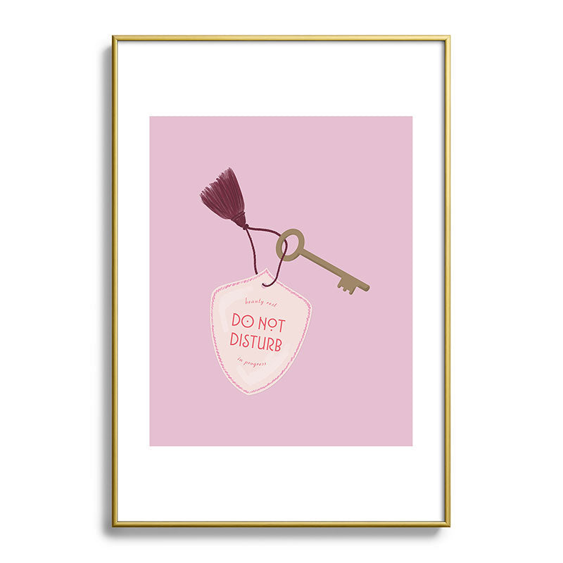 DENY Designs room key Metal Framed Art Print