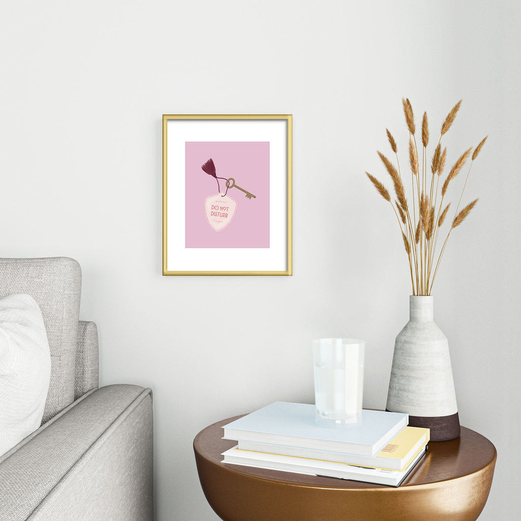 DENY Designs room key Metal Framed Art Print