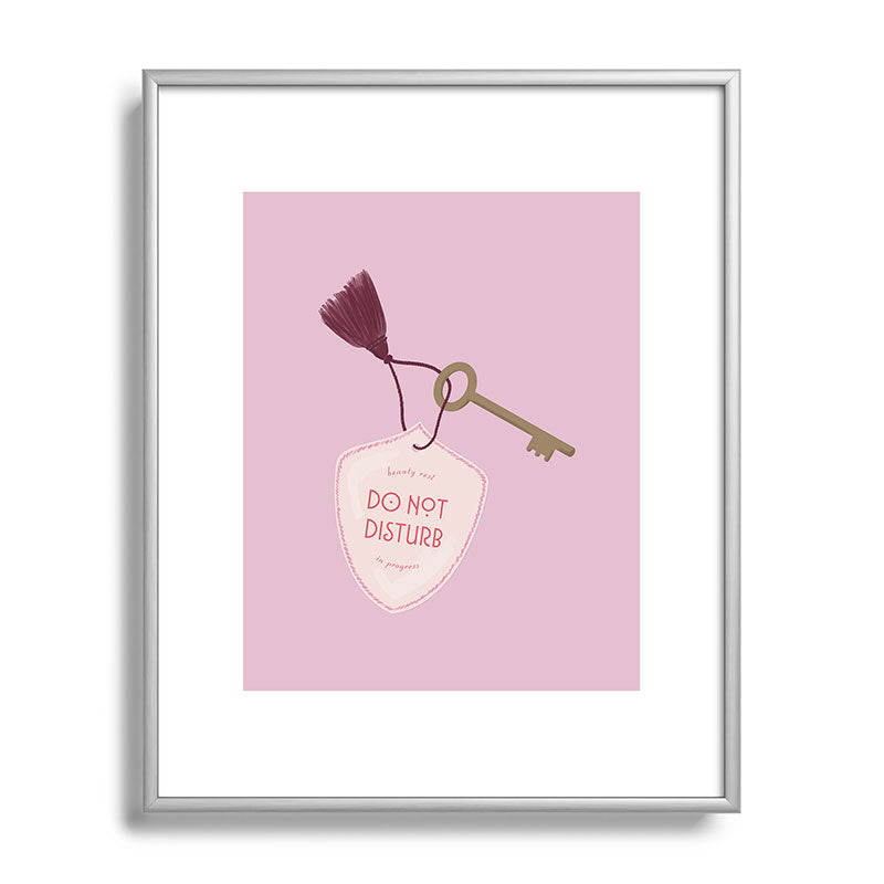 DENY Designs room key Metal Framed Art Print