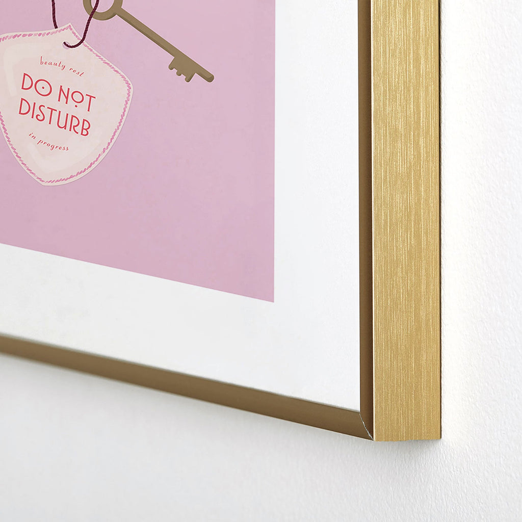 DENY Designs room key Metal Framed Art Print