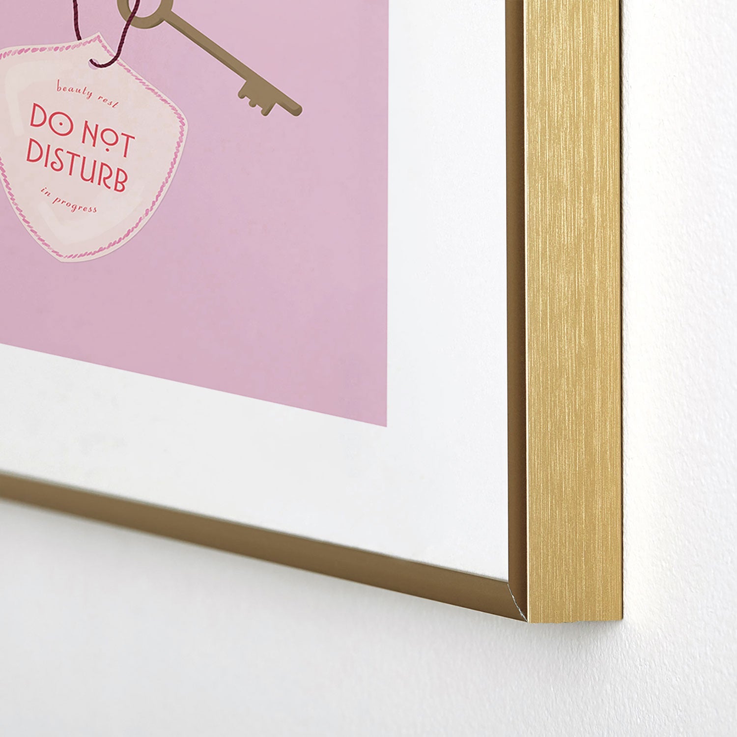DENY Designs room key Metal Framed Art Print