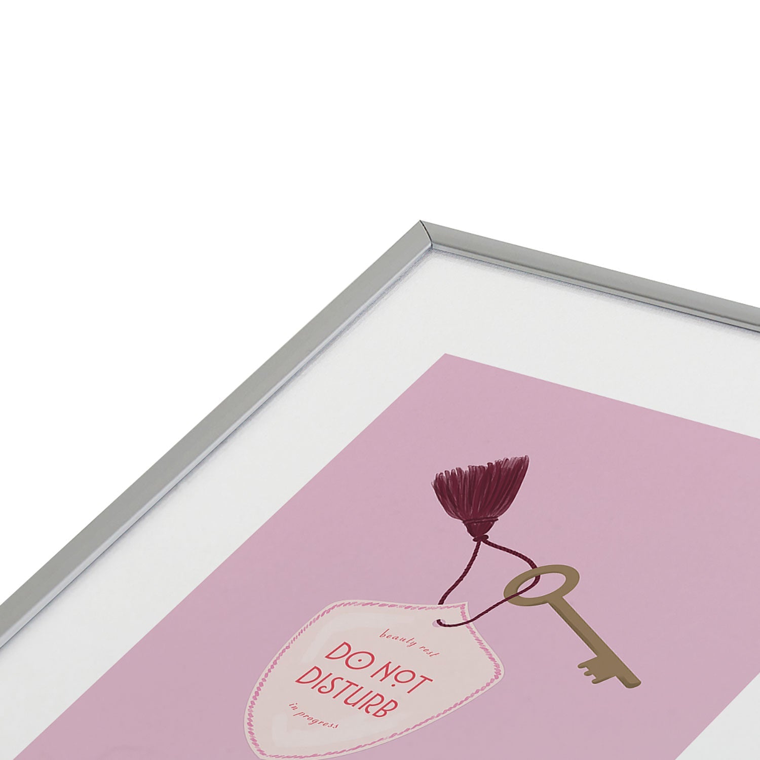DENY Designs room key Metal Framed Art Print
