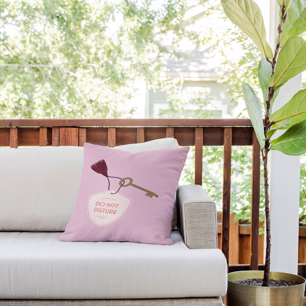 DENY Designs room key Outdoor Throw Pillow