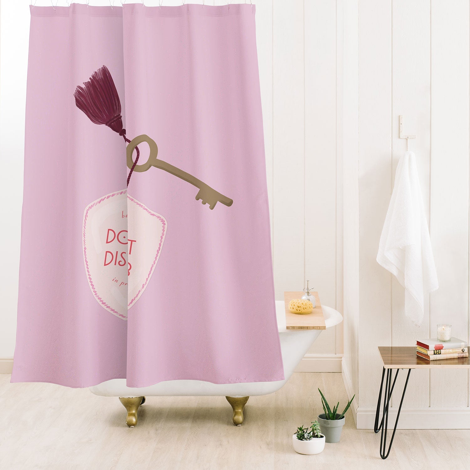 DENY Designs room key Shower Curtain