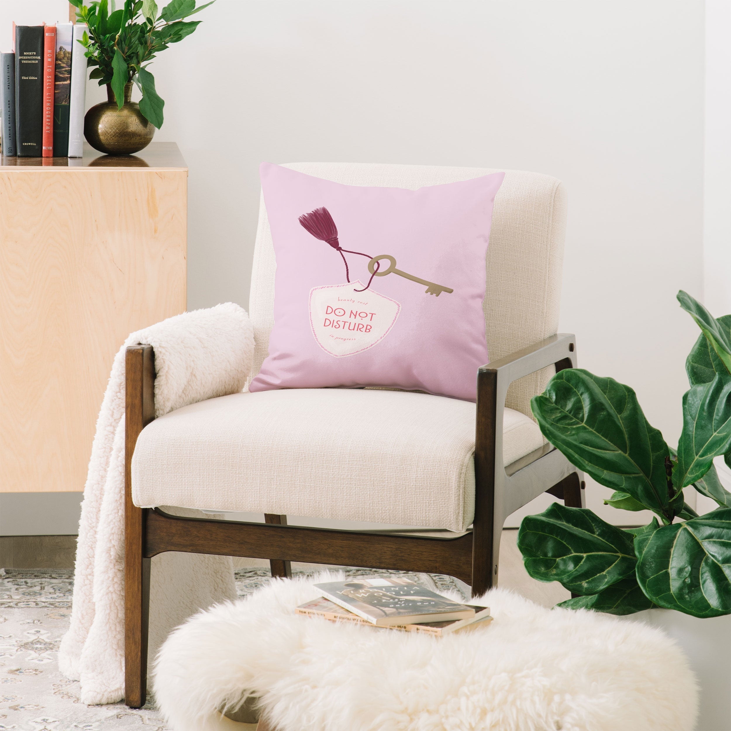 DENY Designs room key Throw Pillow