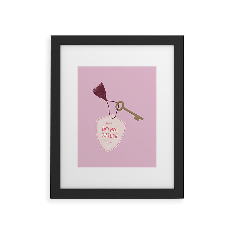 DENY Designs room key Framed Art Print