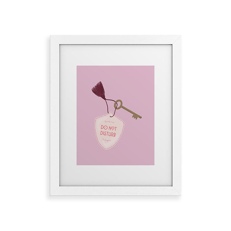 DENY Designs room key Framed Art Print
