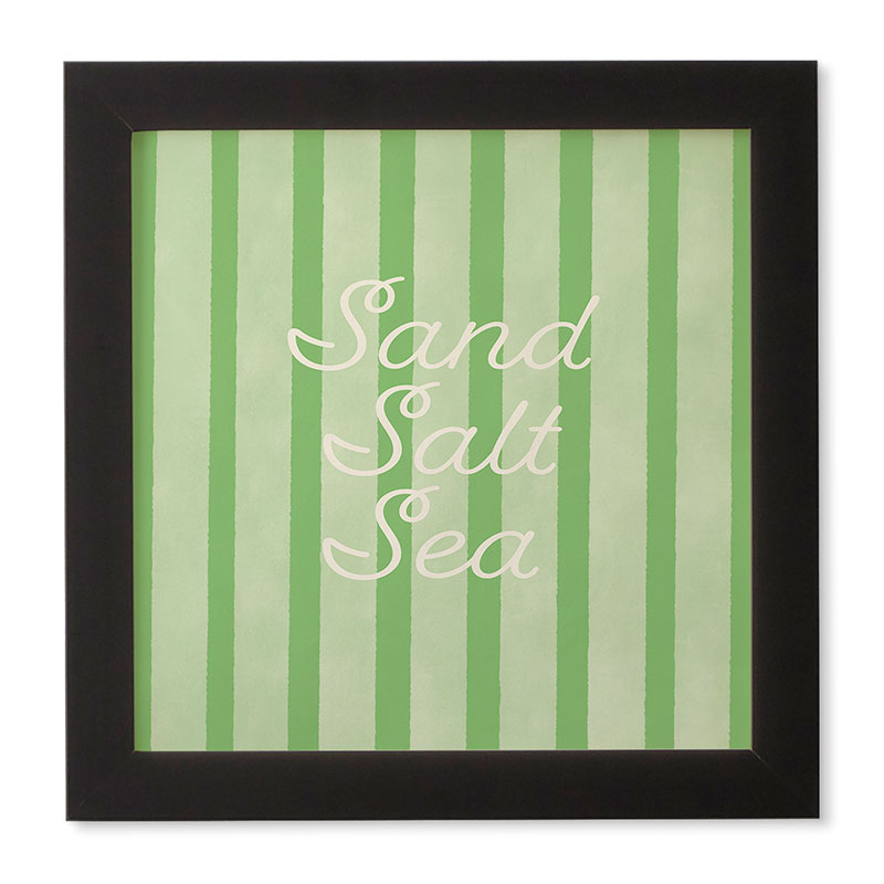 DENY Designs sand salt sea Framed Wall Art