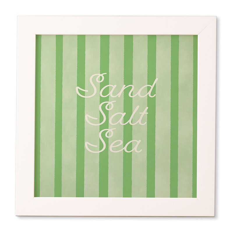 DENY Designs sand salt sea Framed Wall Art