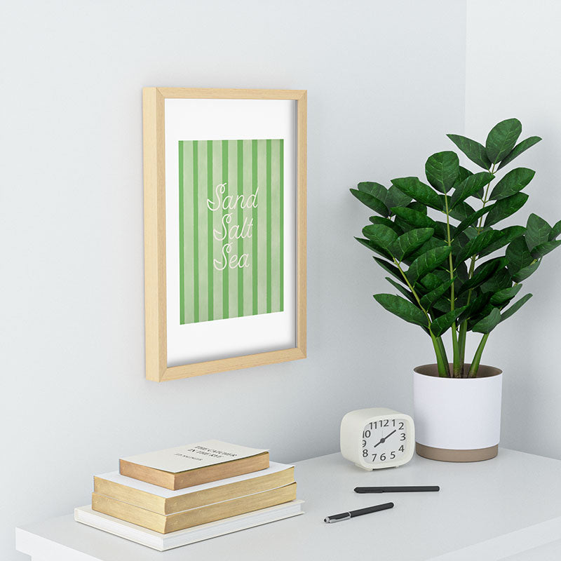 DENY Designs sand salt sea Recessed Framing Rectangle