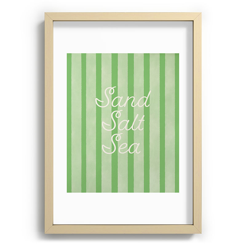 DENY Designs sand salt sea Recessed Framing Rectangle