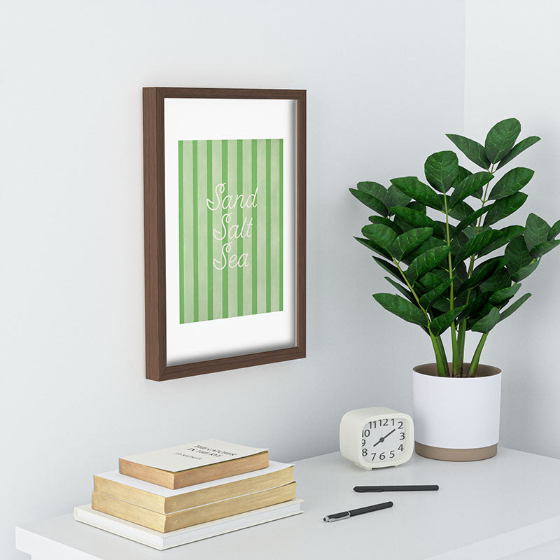 DENY Designs sand salt sea Recessed Framing Rectangle