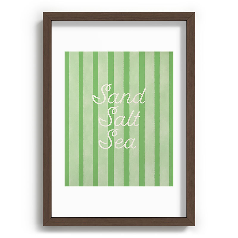 DENY Designs sand salt sea Recessed Framing Rectangle