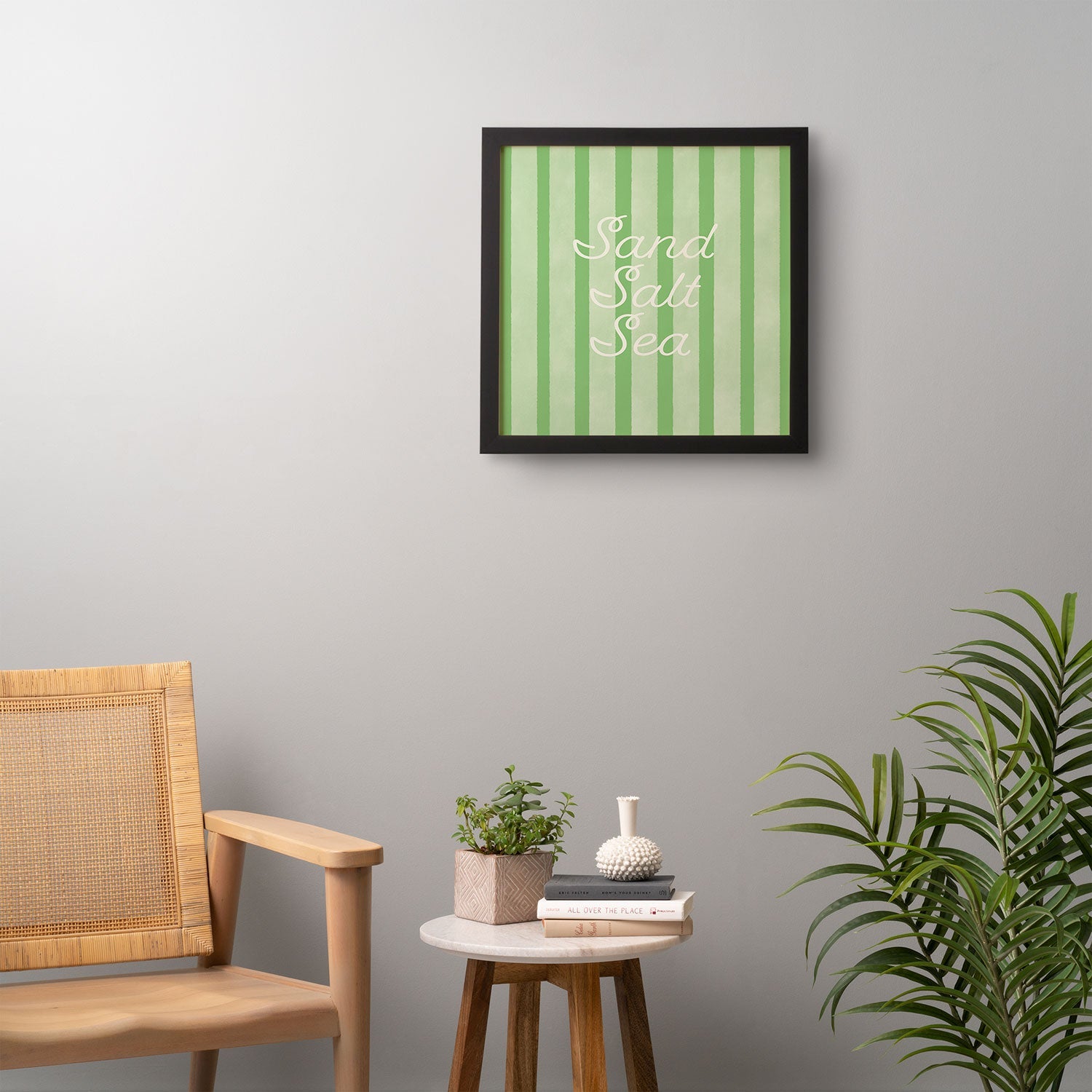 DENY Designs sand salt sea Framed Wall Art