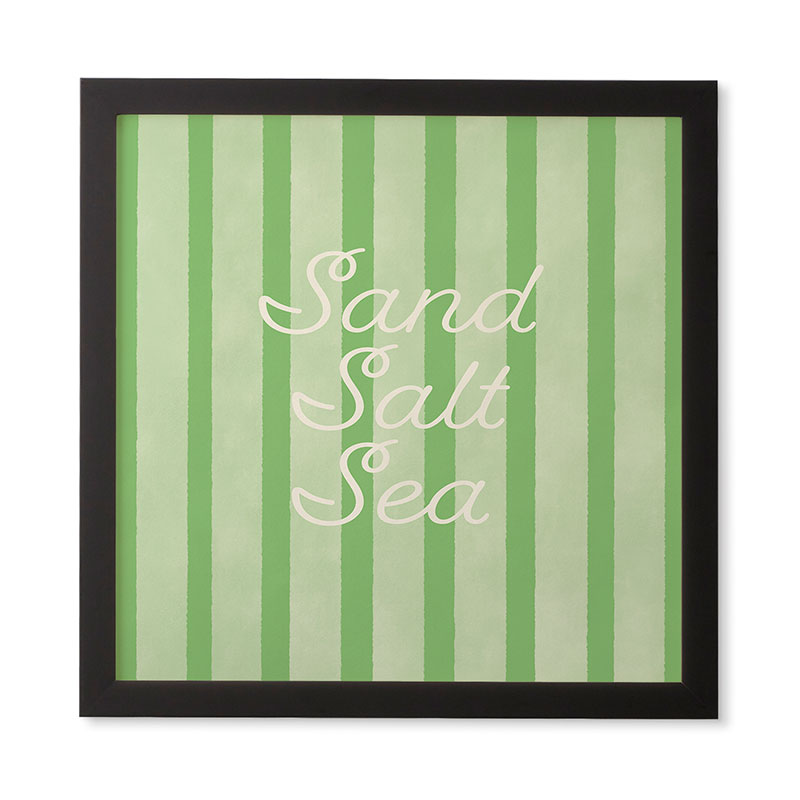 DENY Designs sand salt sea Framed Wall Art