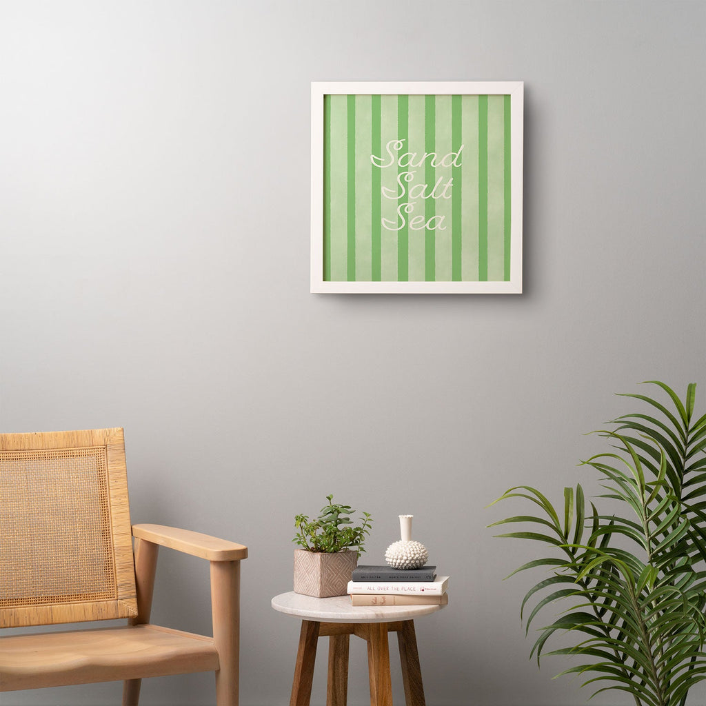 DENY Designs sand salt sea Framed Wall Art