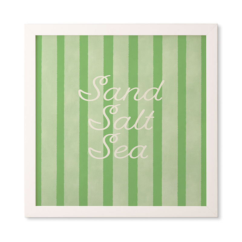 DENY Designs sand salt sea Framed Wall Art