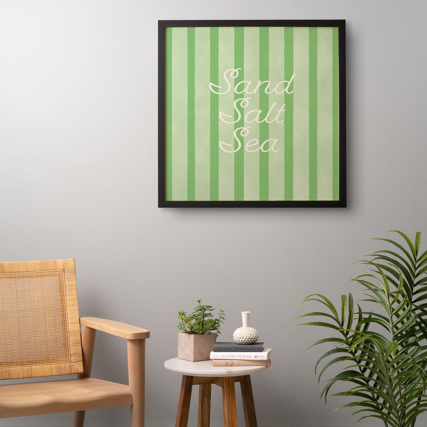 DENY Designs sand salt sea Framed Wall Art