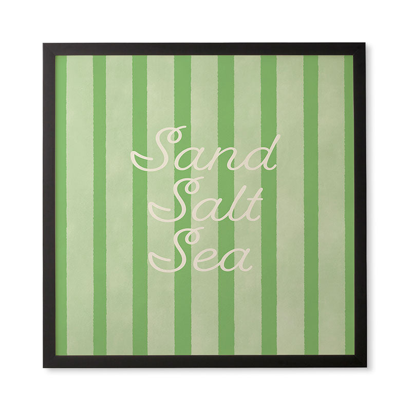 DENY Designs sand salt sea Framed Wall Art