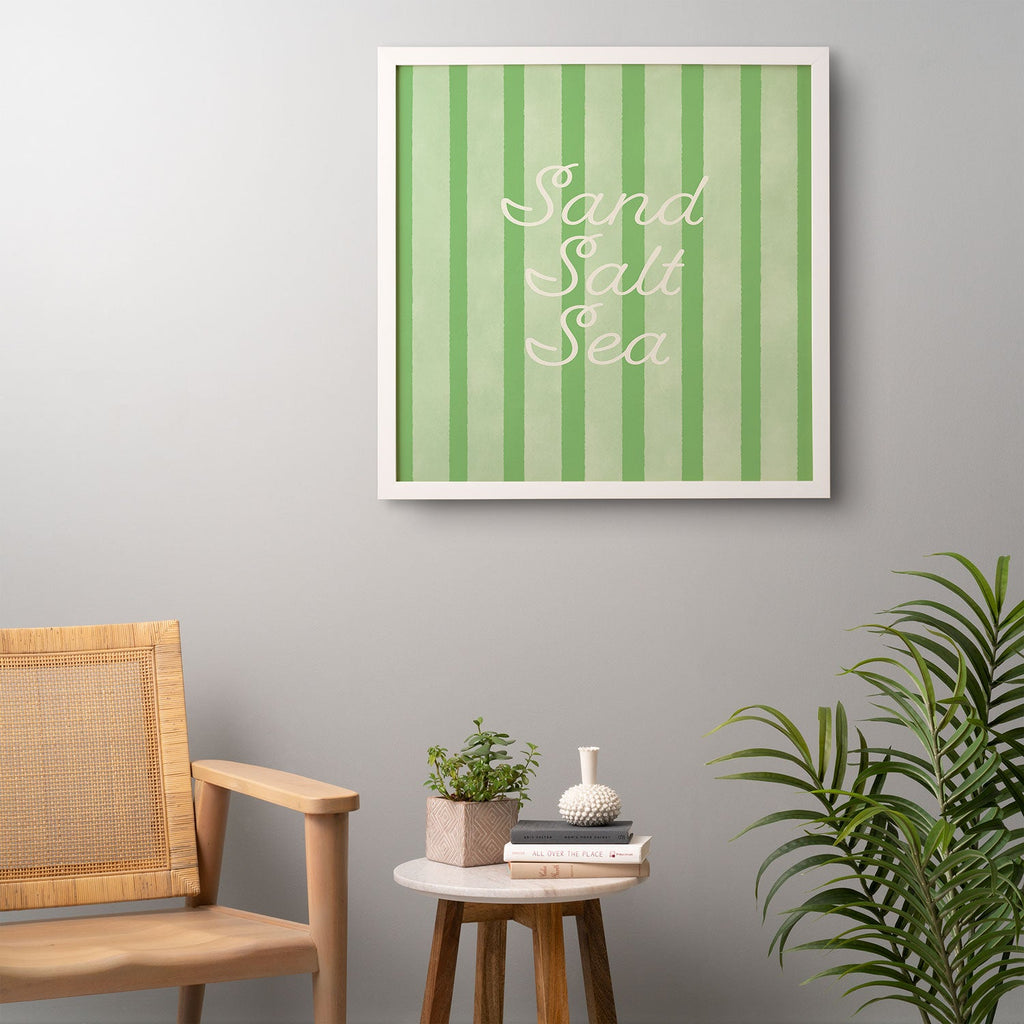 DENY Designs sand salt sea Framed Wall Art