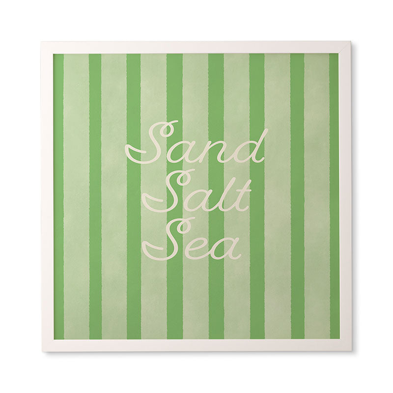 DENY Designs sand salt sea Framed Wall Art