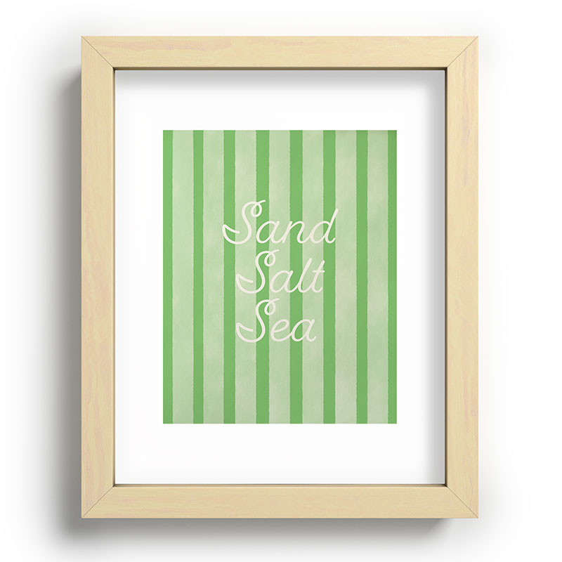 DENY Designs sand salt sea Recessed Framing Rectangle