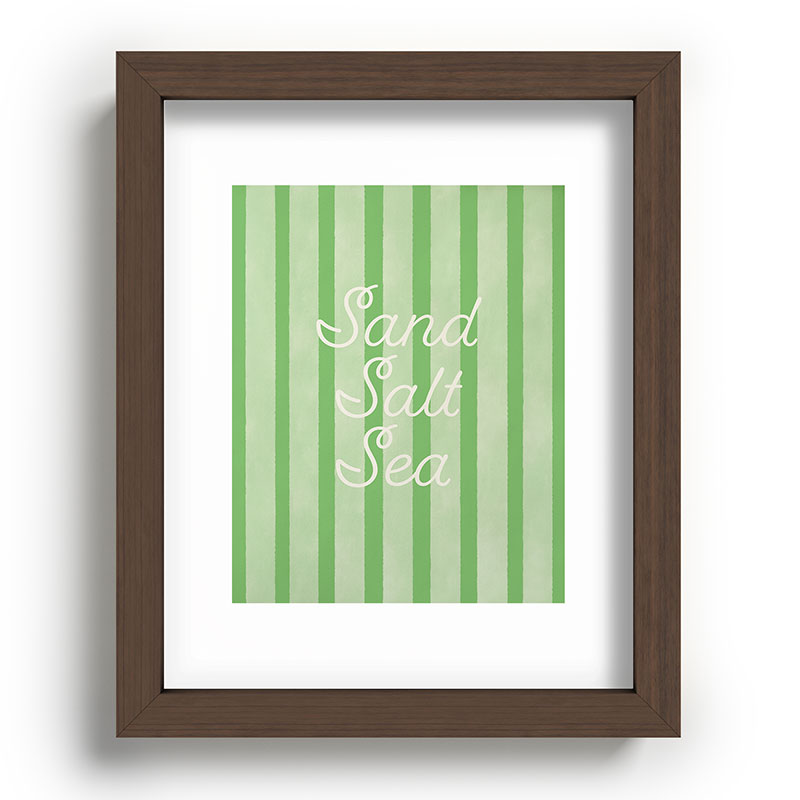 DENY Designs sand salt sea Recessed Framing Rectangle