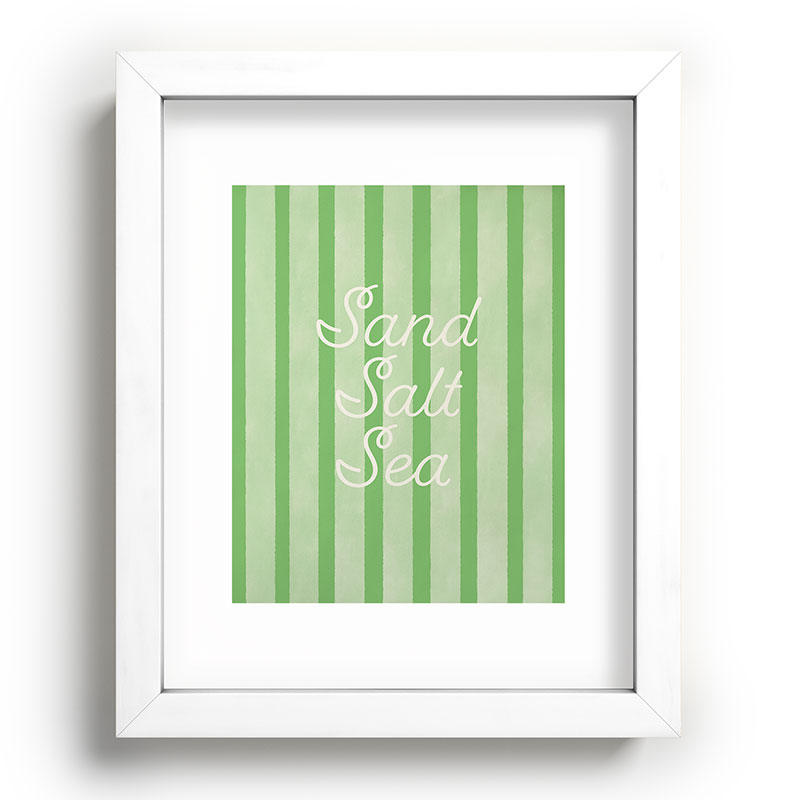 DENY Designs sand salt sea Recessed Framing Rectangle