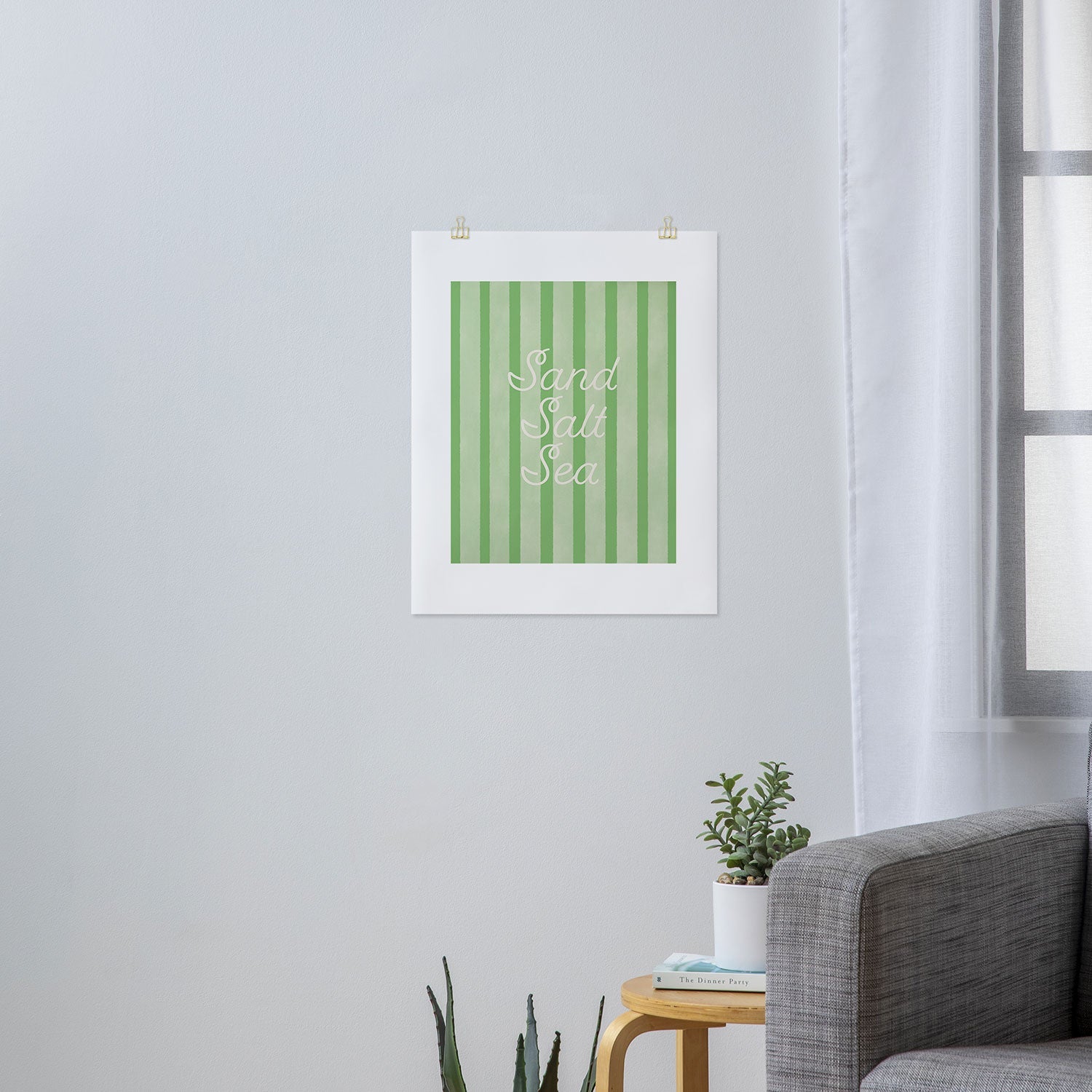 DENY Designs sand salt sea Art Print