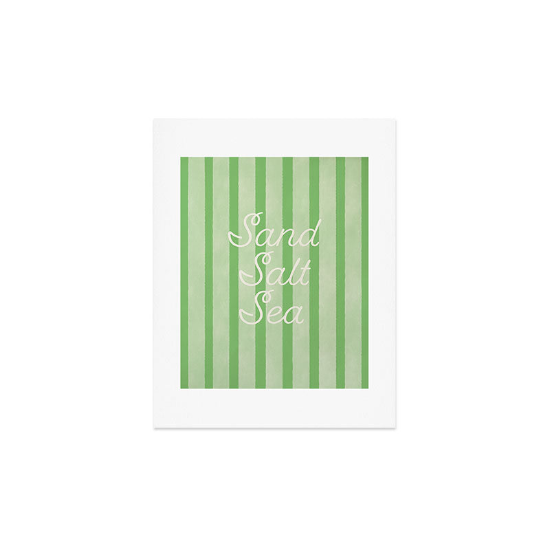 DENY Designs sand salt sea Art Print