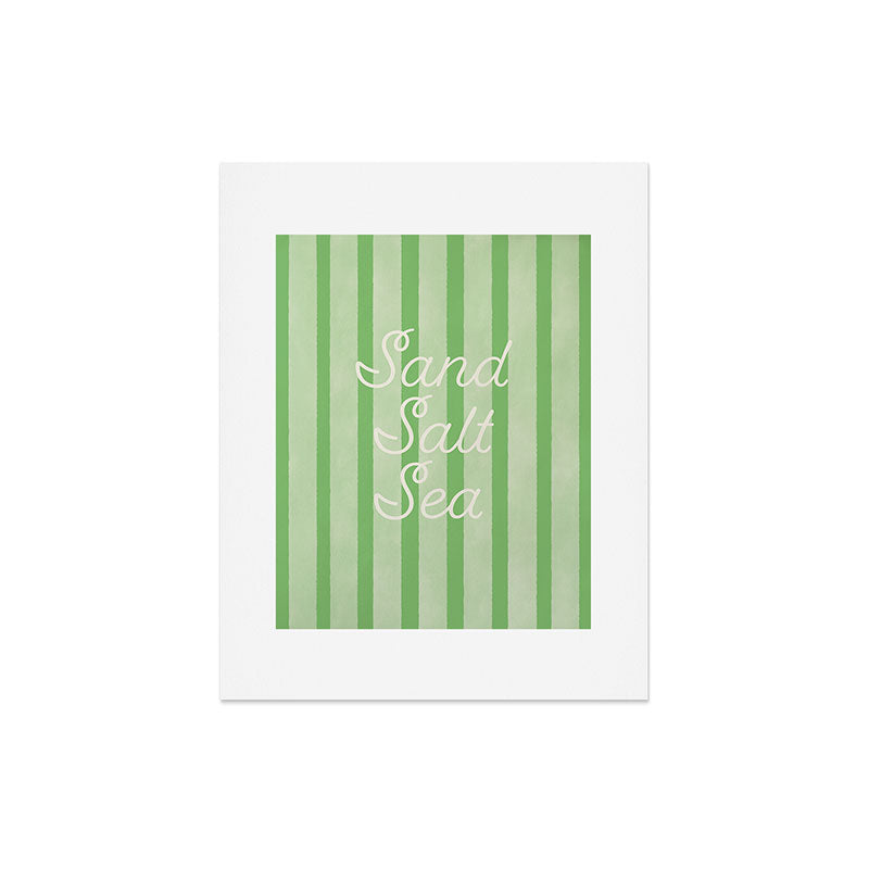 DENY Designs sand salt sea Art Print