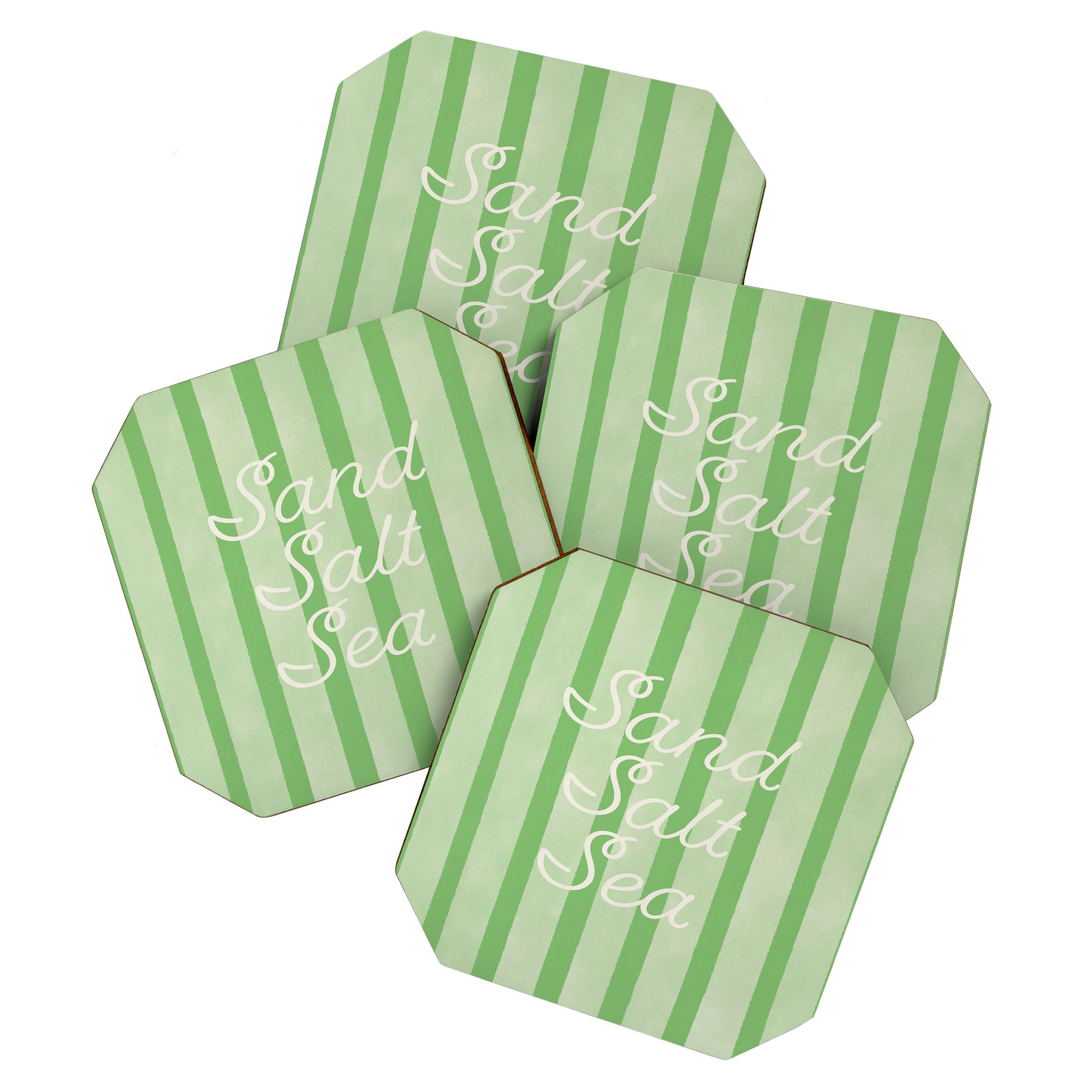DENY Designs sand salt sea Coaster Set