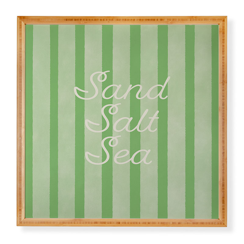 DENY Designs sand salt sea Framed Wall Art