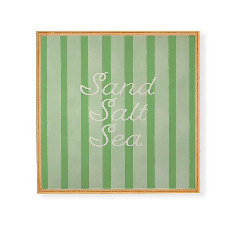 DENY Designs sand salt sea Framed Wall Art