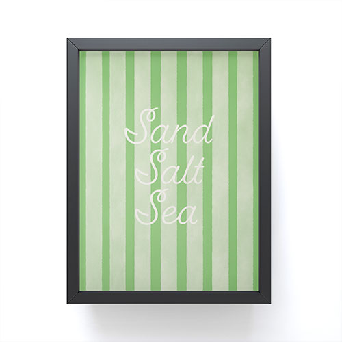 DENY Designs sand salt sea Framed Mini Art Print