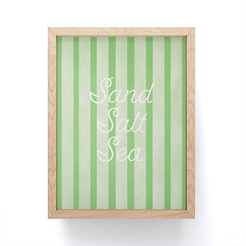 DENY Designs sand salt sea Framed Mini Art Print