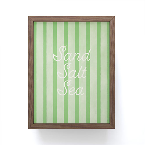 DENY Designs sand salt sea Framed Mini Art Print