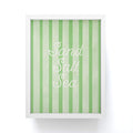 DENY Designs sand salt sea Framed Mini Art Print