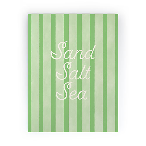 DENY Designs sand salt sea Mini Art Print