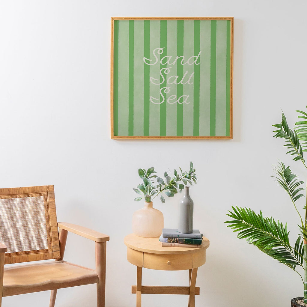 DENY Designs sand salt sea Framed Wall Art
