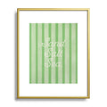 DENY Designs sand salt sea Metal Framed Art Print