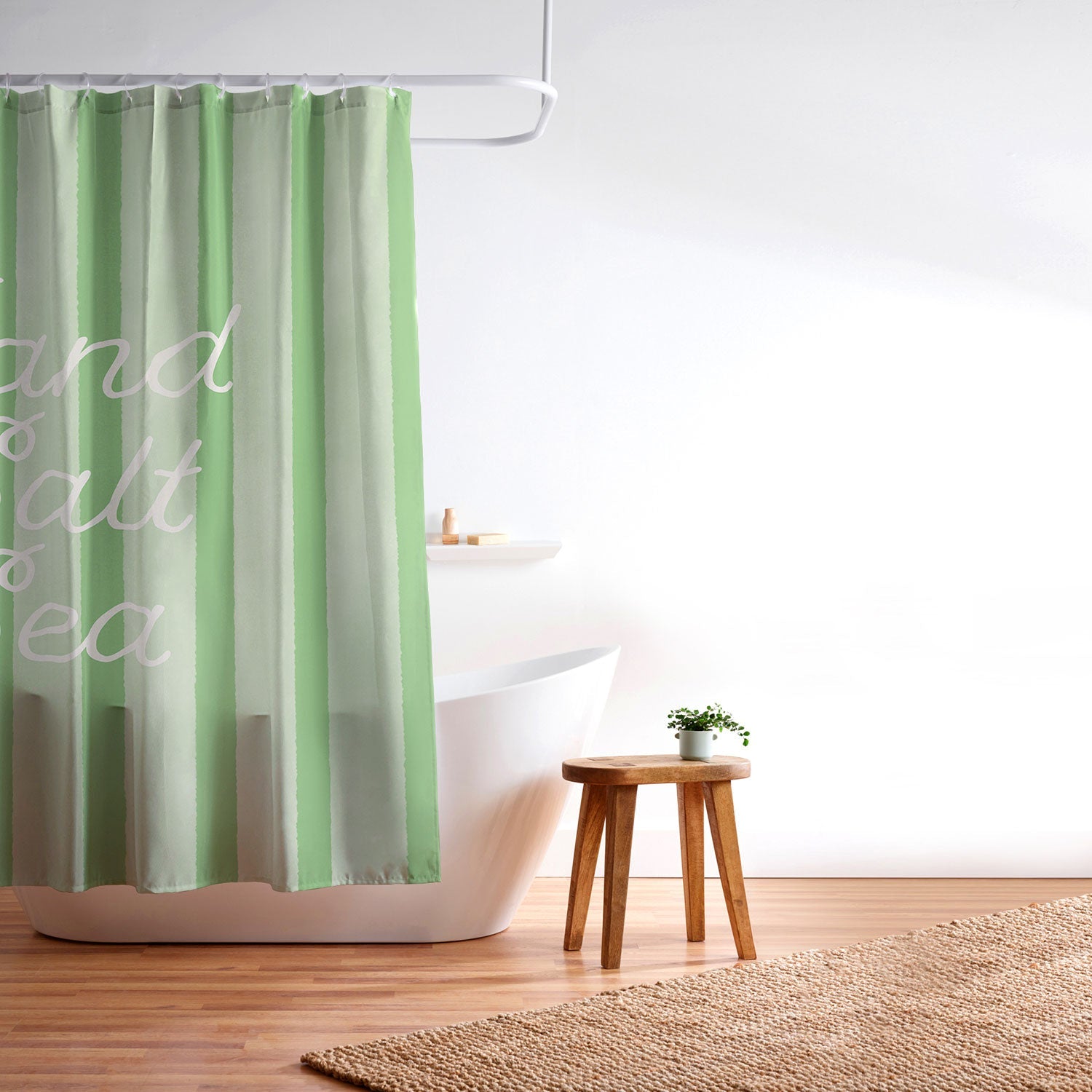 DENY Designs sand salt sea Shower Curtain