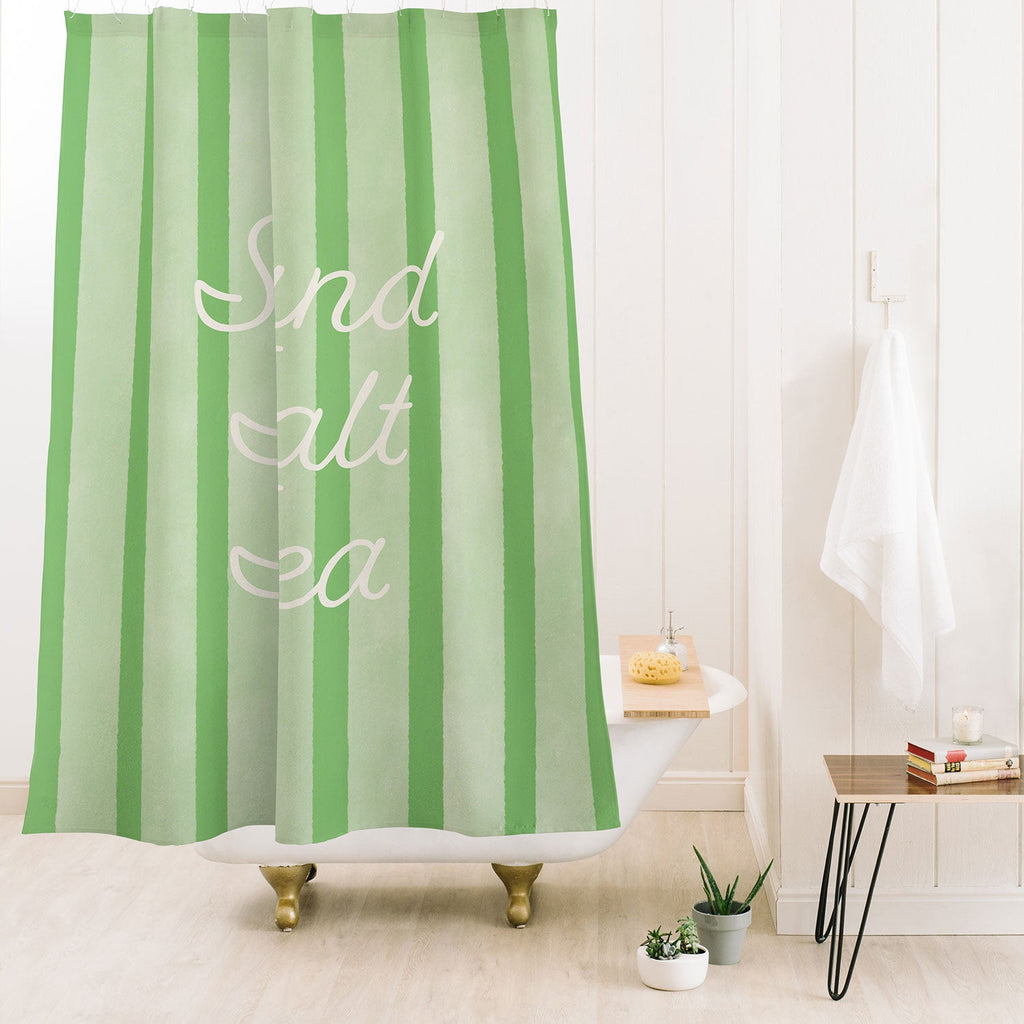 DENY Designs sand salt sea Shower Curtain