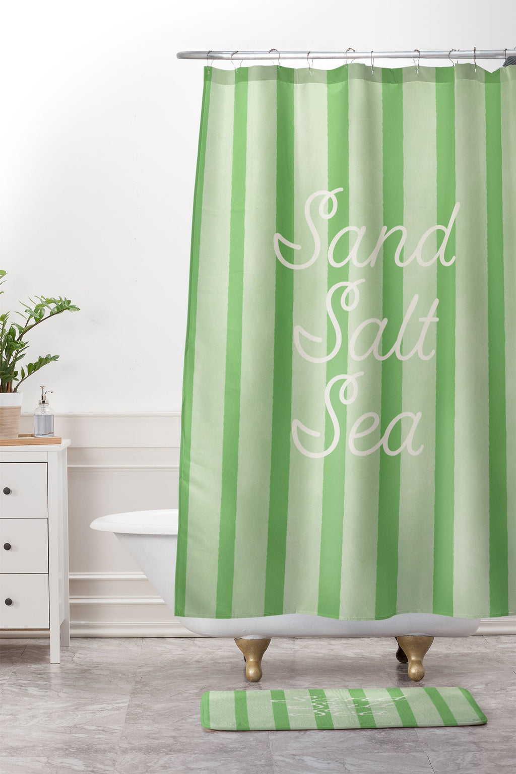 DENY Designs sand salt sea Memory Foam Bath Mat